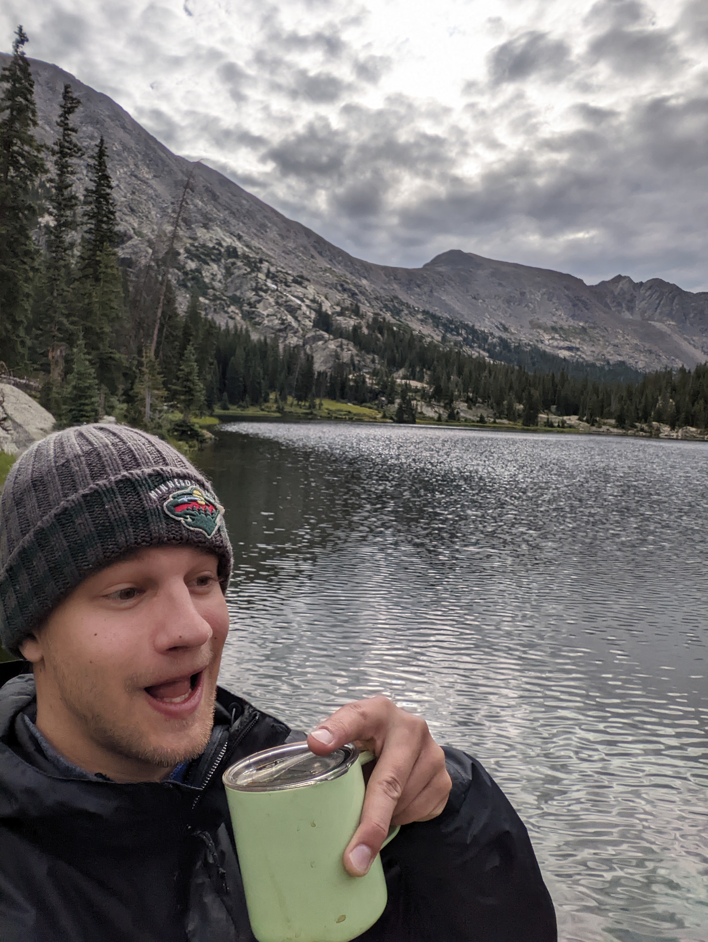 Alpine camping and being goofy